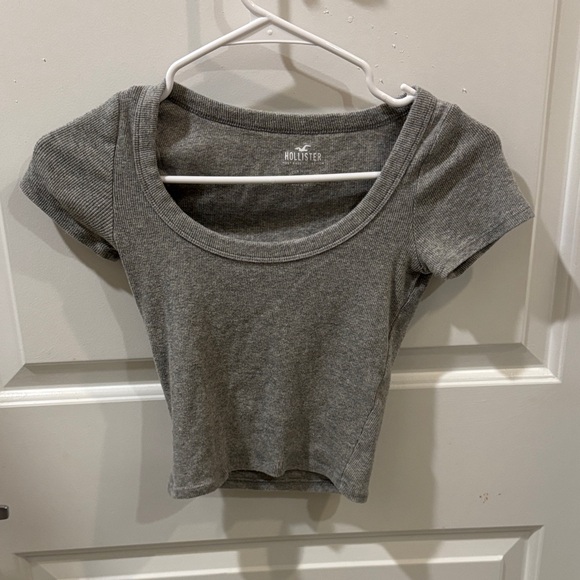Hollister Tops - Hollister Women's Gray Ribbed Top